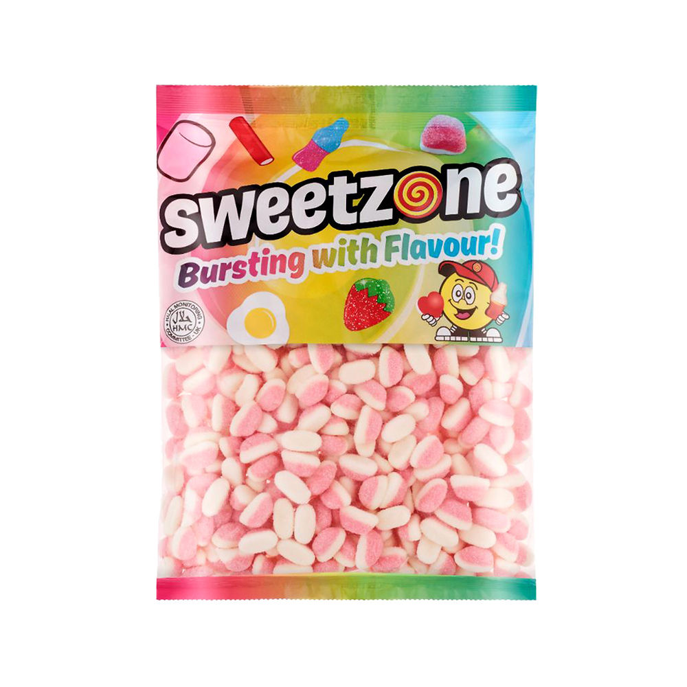 Strawberry Puffs - 1kg Bulk Bag