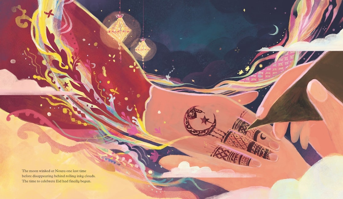 Noura's Crescent Moon: An Eid Story - Choose Hardback or Paperback - Anafiya Gifts