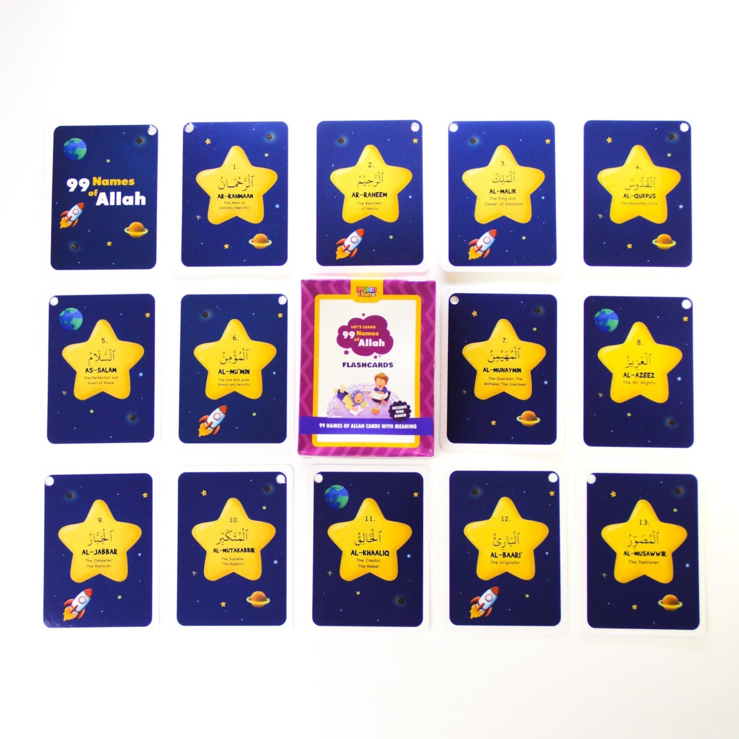 Lets Learn 99 Names of Allah - Flashcards
