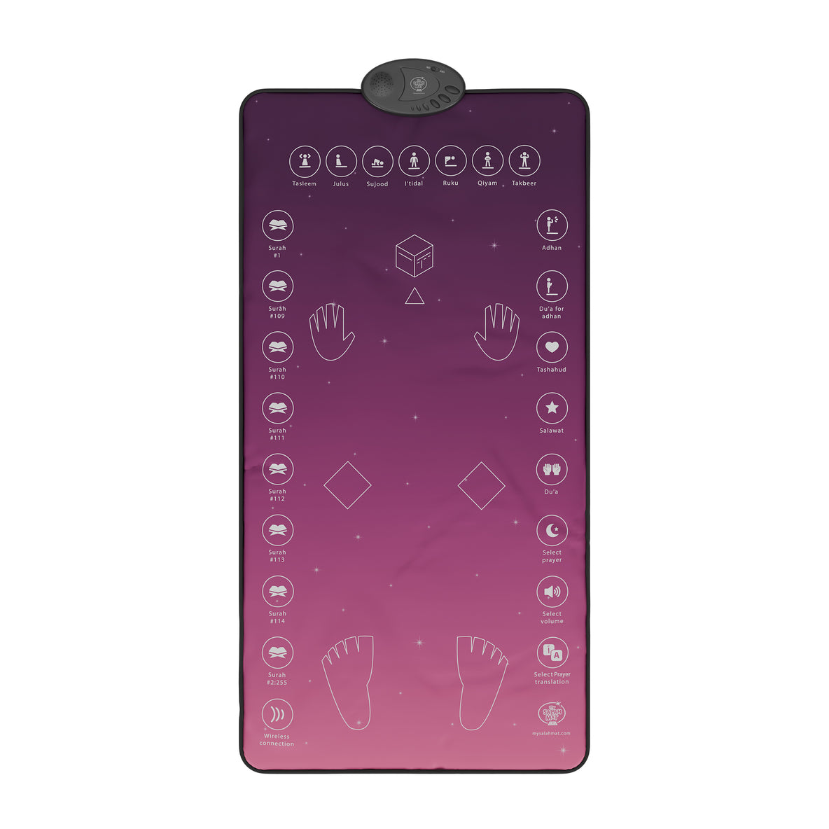 My Salah Mat - Interactive Prayer Mat - Adult Version - Rahma Pink Version