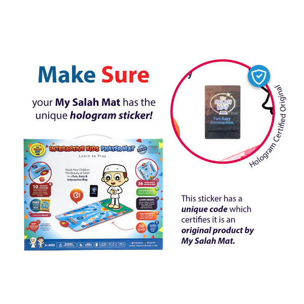 My Salah Mat - Interactive Prayer Mat - Kids Blue - Anafiya Gifts
