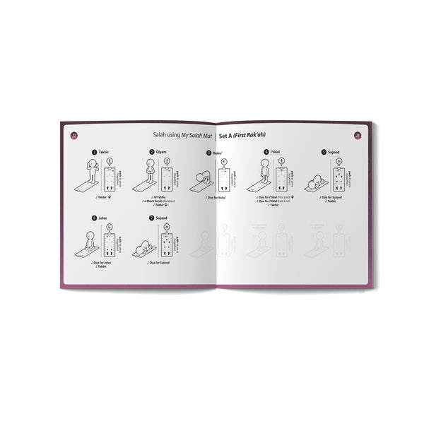 My Salah Mat - Interactive Prayer Mat - Adult Version - Rahma Pink Version