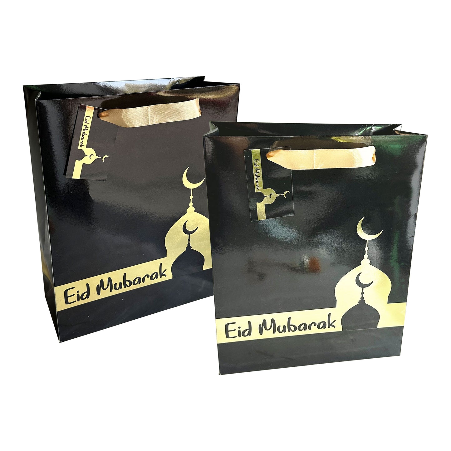 Eid Gift Bag - Black & Gold Masjid
