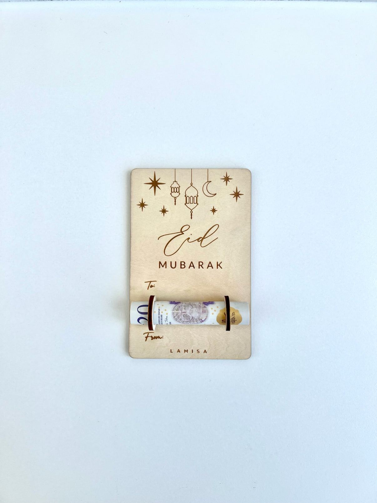 Eid Money Holder/Fridge Magnet - Lanterns & Stars