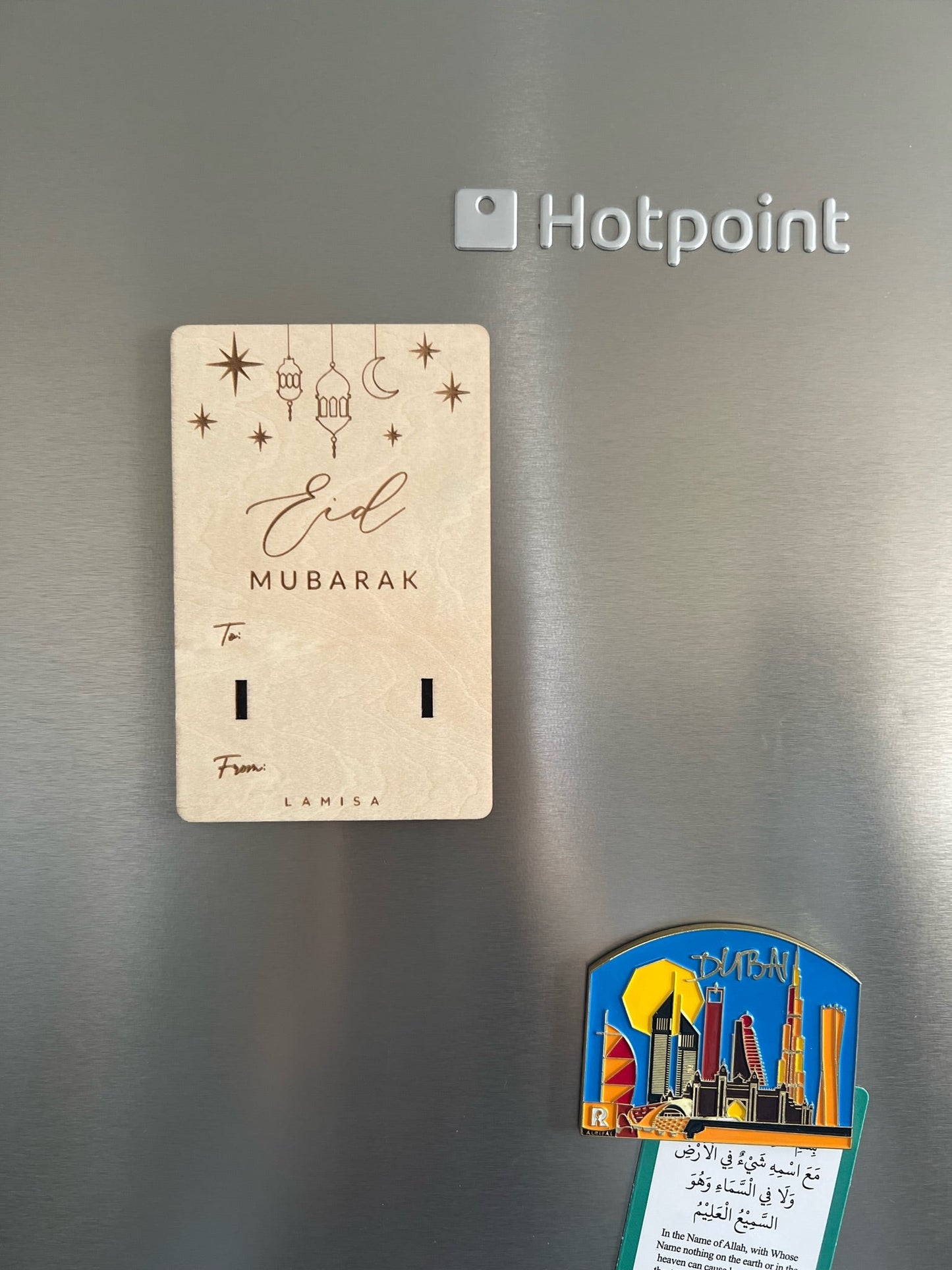 Eid Money Holder/Fridge Magnet - Lanterns & Stars