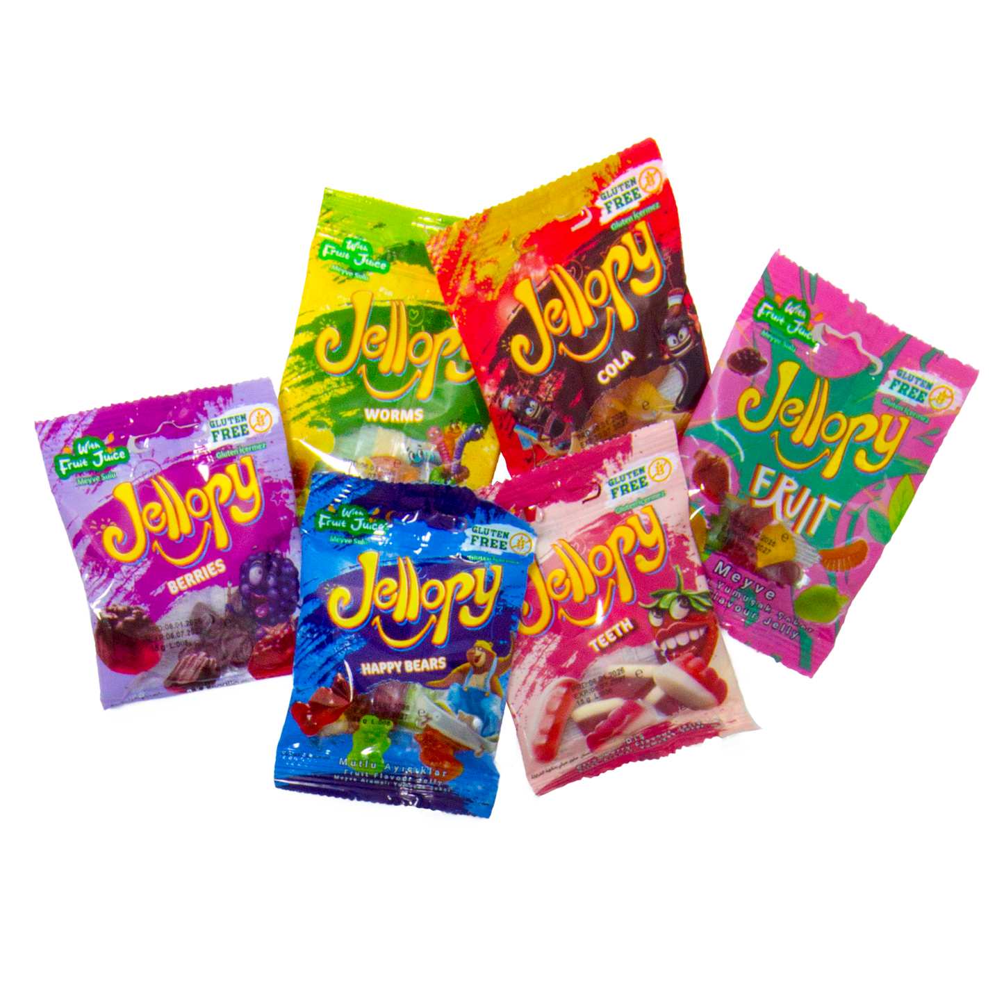 Mini Sweet Bags - Jellopy Gummy Mix - 36 Packs