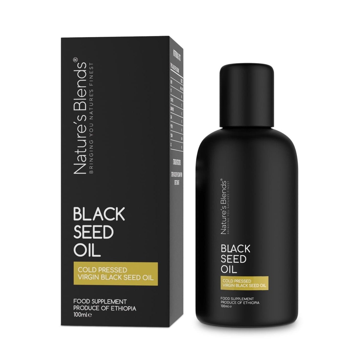 Black Seed Oil - Ethiopian, Raw, Virgin Cold Pressed (100ml)