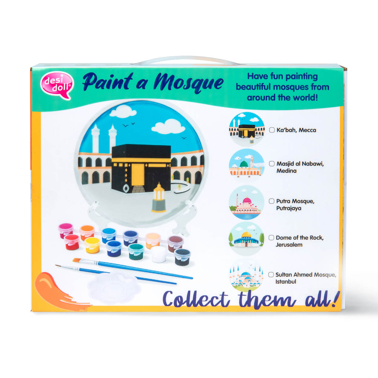Paint a Mosque Plaster Painting Kit - 5 Designs Available