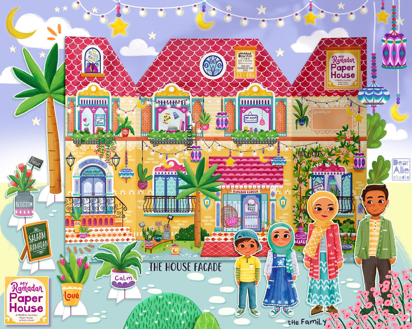 My Ramadan Paper House Pack - Stickers & Cut-Out Dolls Included