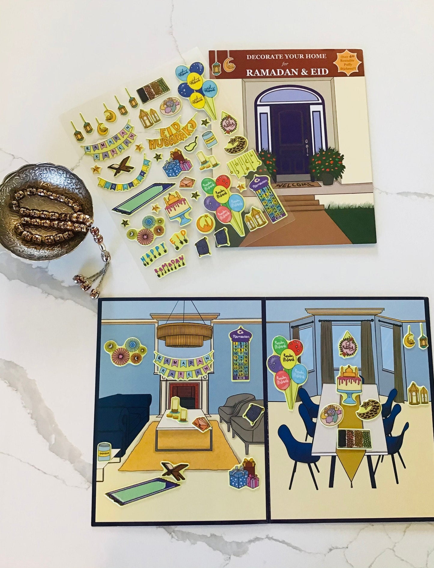 Decorate Your Home For Ramadan and Eid - Reusable Sticker Kit