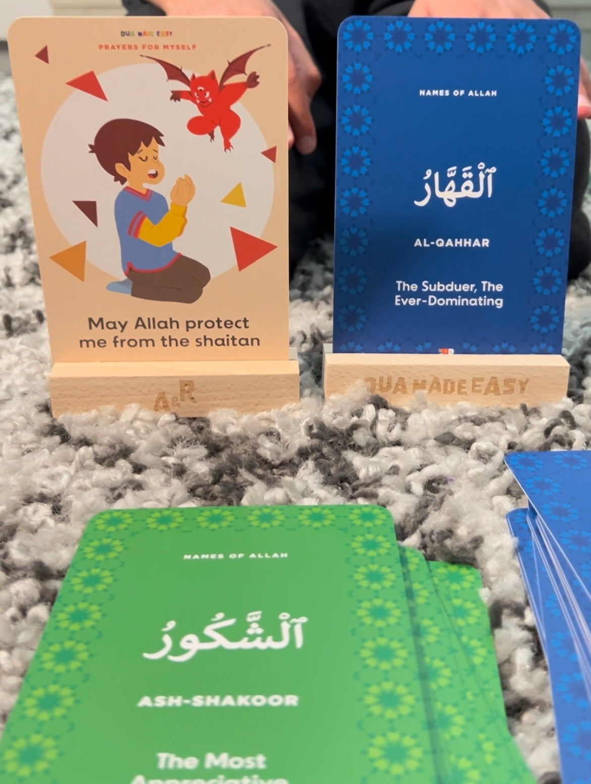 Dua Made Easy Cards - 60 Illustrated Dua Cards with Short Prayers for Kids