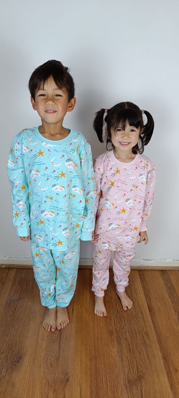 Dream Big Little Muslim Pyjamas - Minty Blue