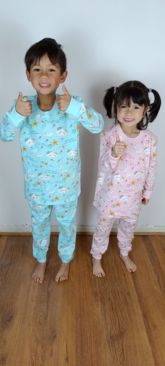 Dream Big Little Muslim Pyjamas - Minty Blue