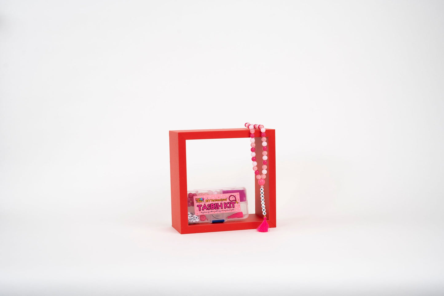 DIY Personalised Tasbih Making Kit - Pink