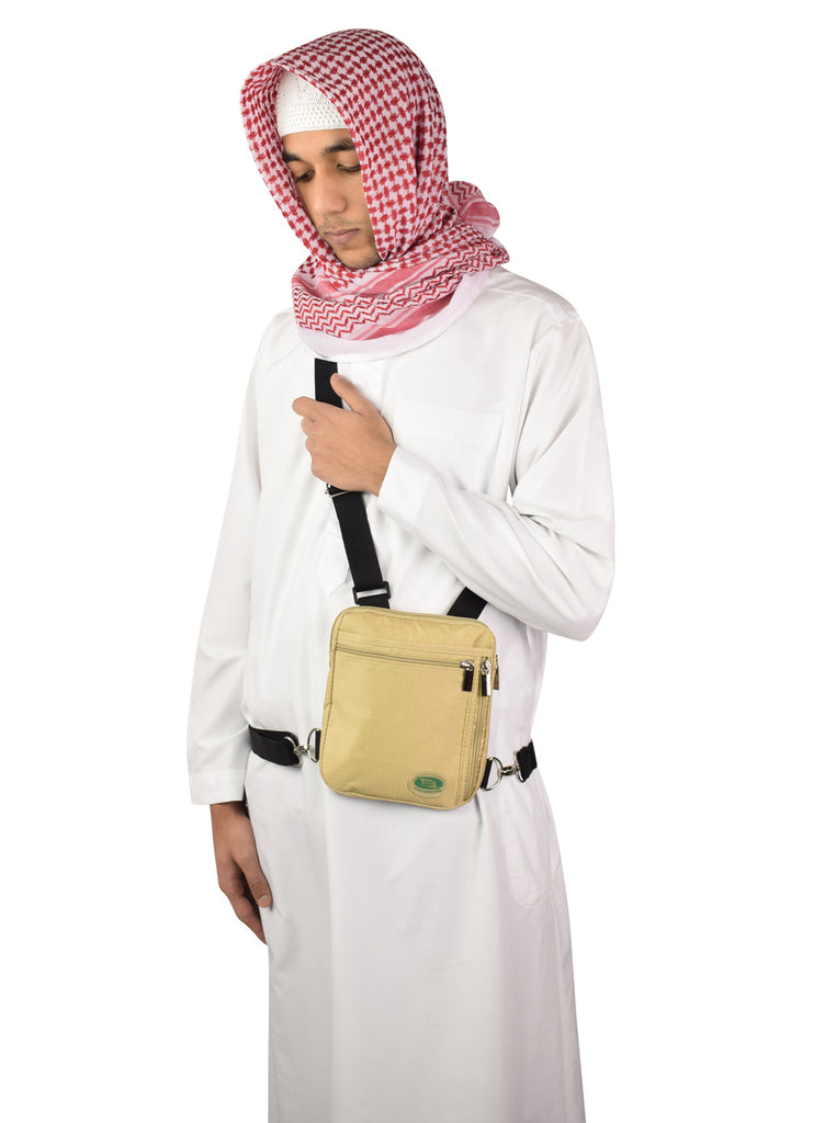 Hajj & Umrah - Anti-Theft Secure Side Bag & Neck Bag