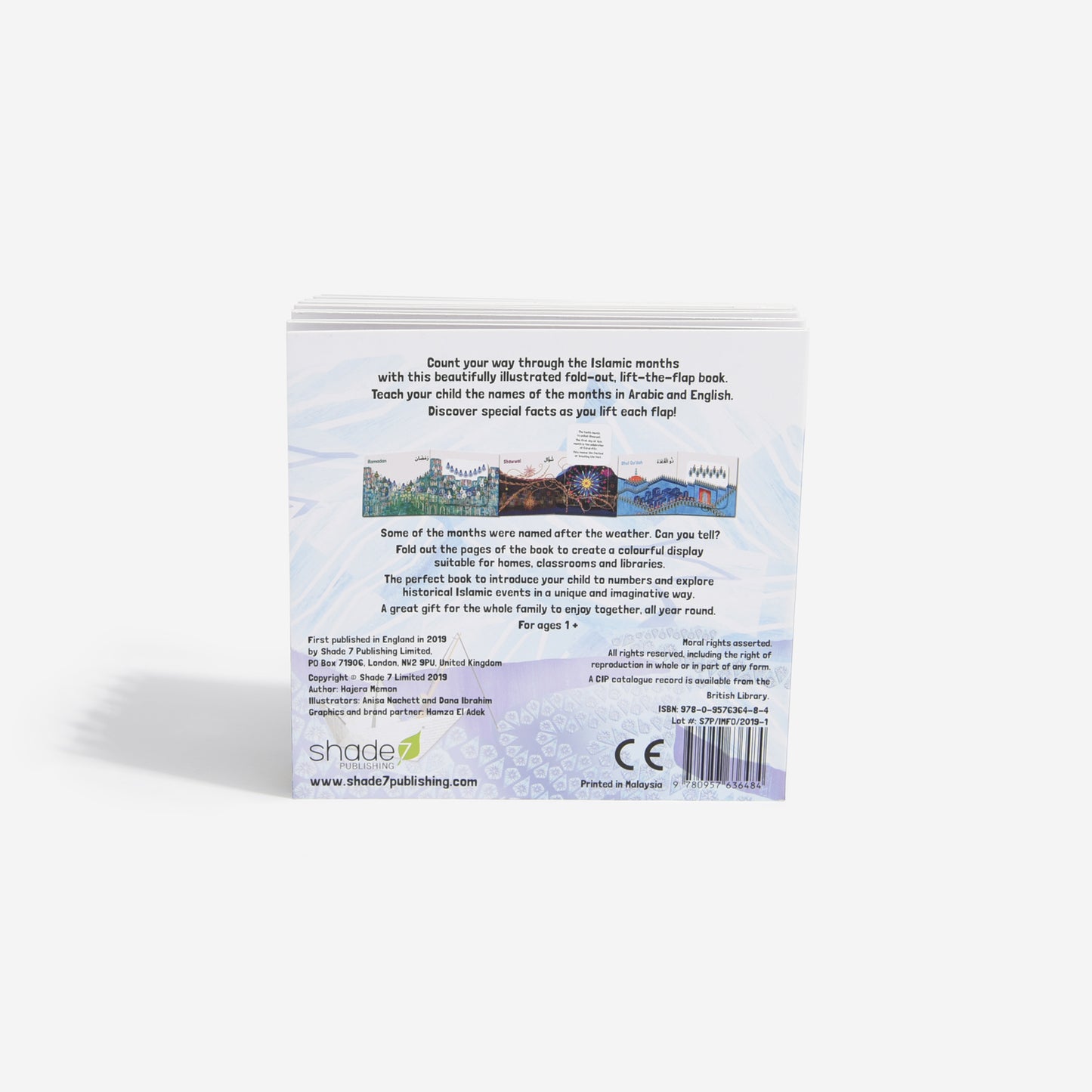 My First Book of Islamic Months Fold-Out Book - Anafiya Gifts