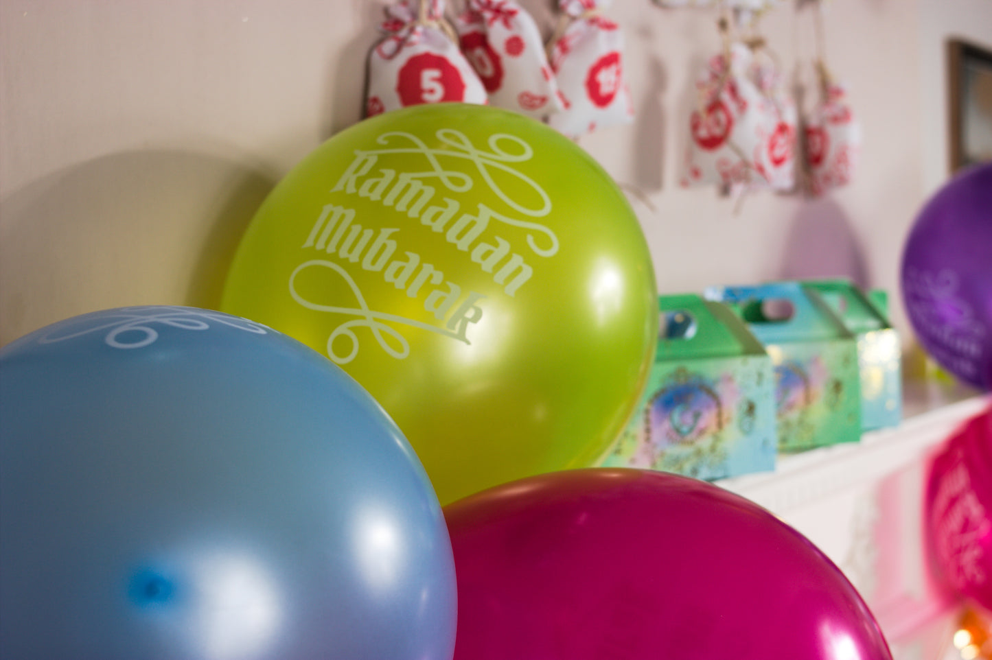 Ramadan Mubarak Balloons - Multi Coloured