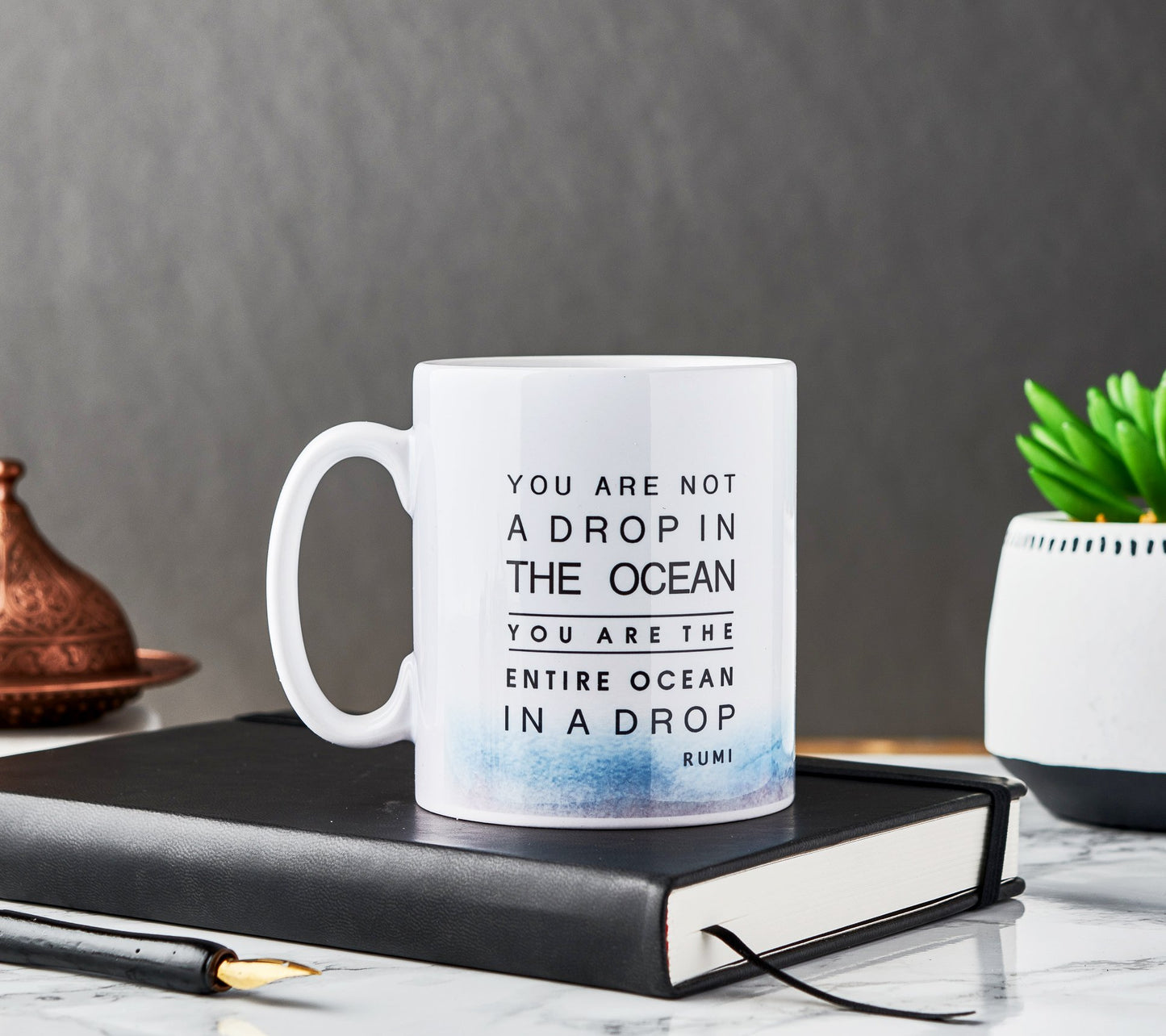 Rumi 'Drop in the Ocean' Mug - Anafiya Gifts