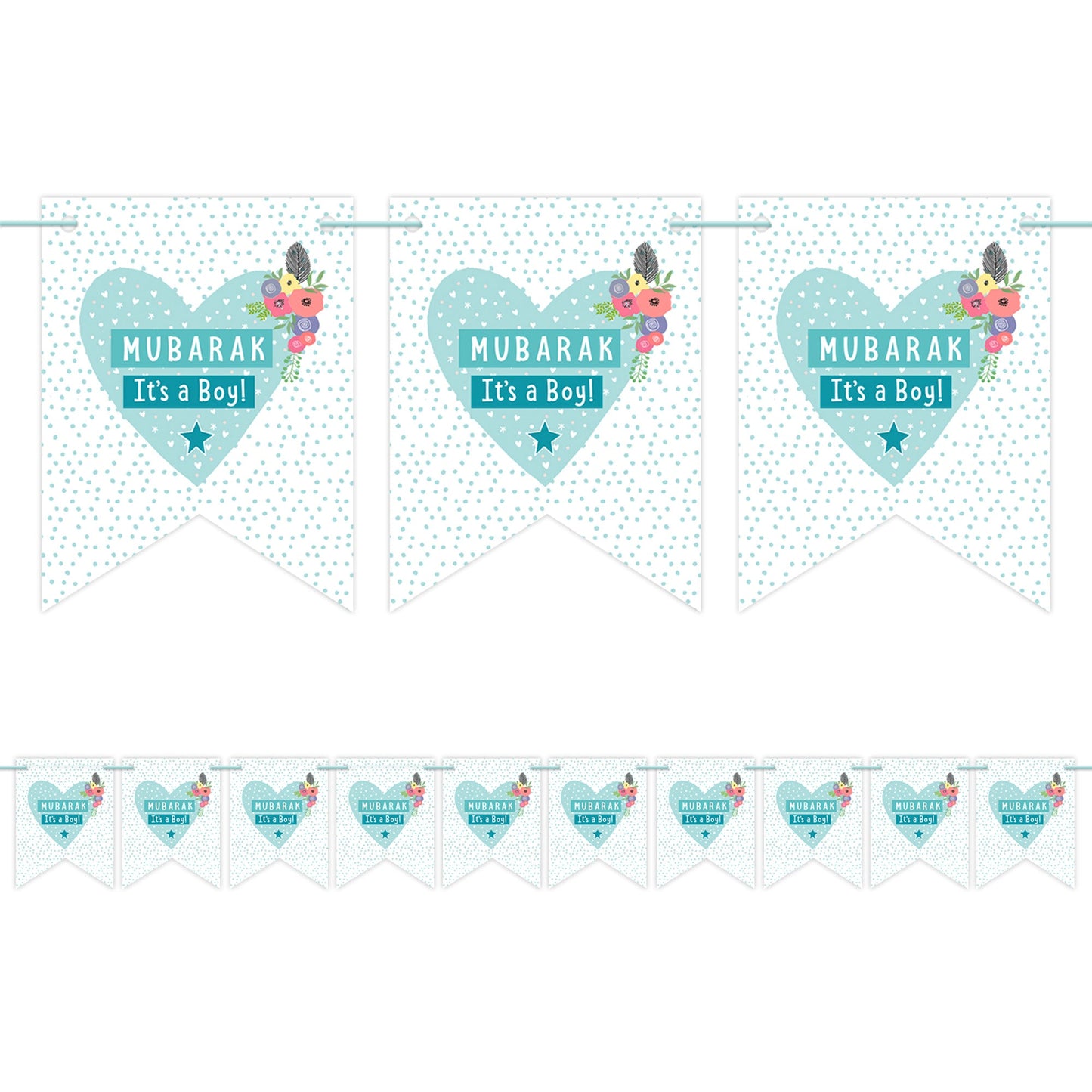 Mubarak it's a Boy Bunting