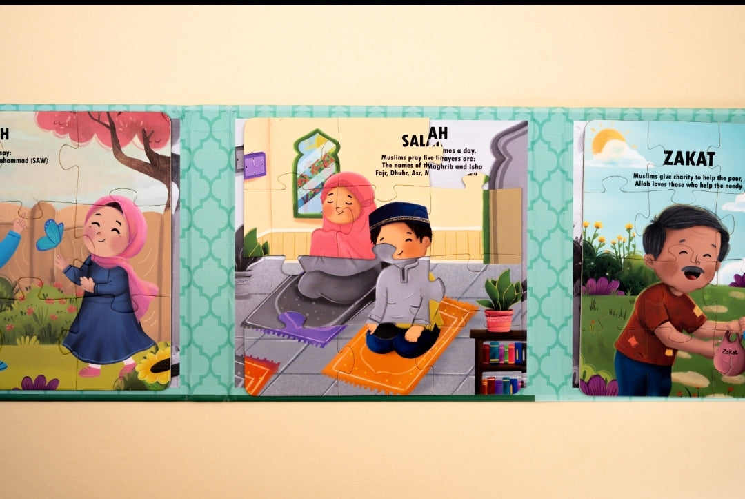 5 Pillars of Islam Magnetic Puzzle Book