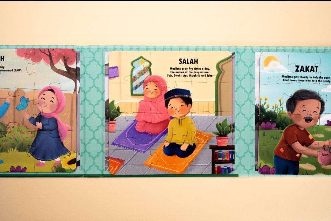 5 Pillars of Islam Magnetic Puzzle Book