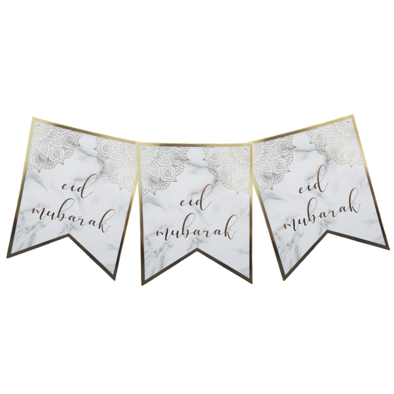 Eid Banner - Marble and Gold - Anafiya Gifts