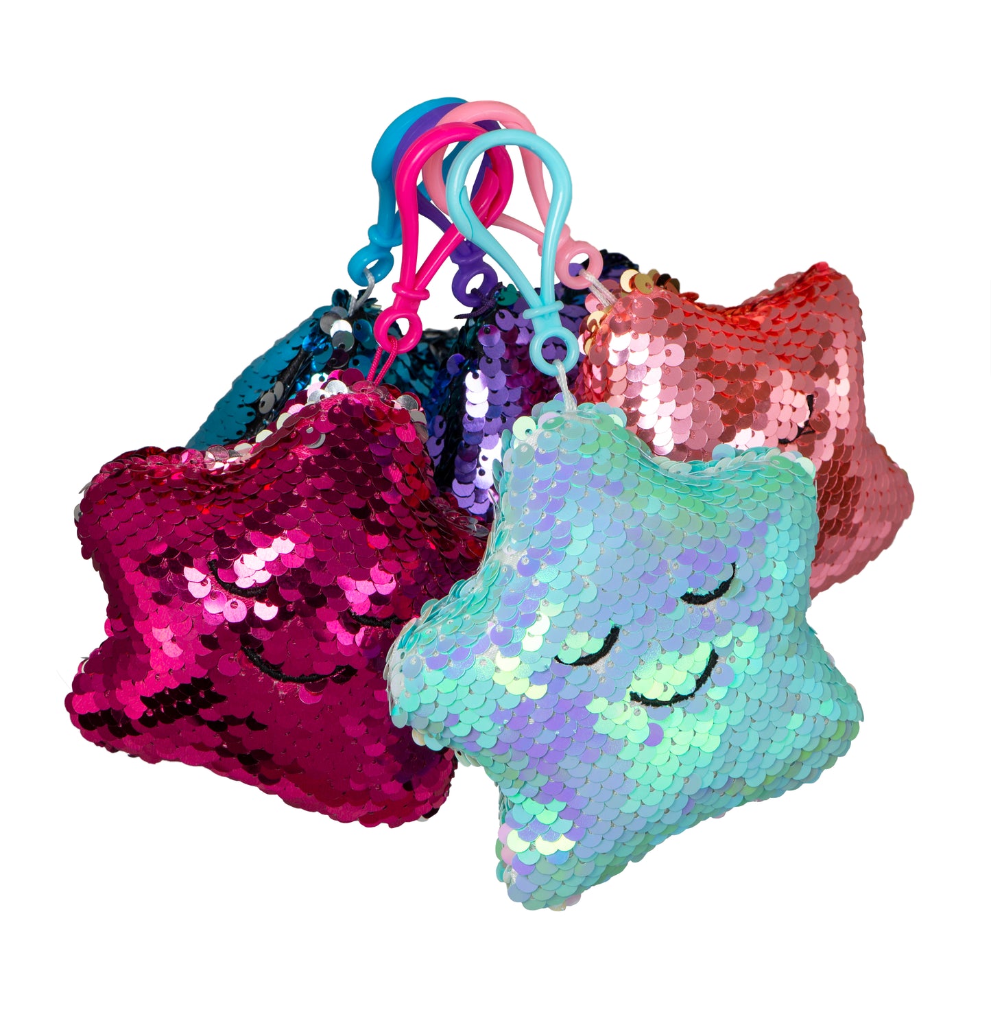 My Bathroom Dua Keyring - Blue & Pearl Sequins