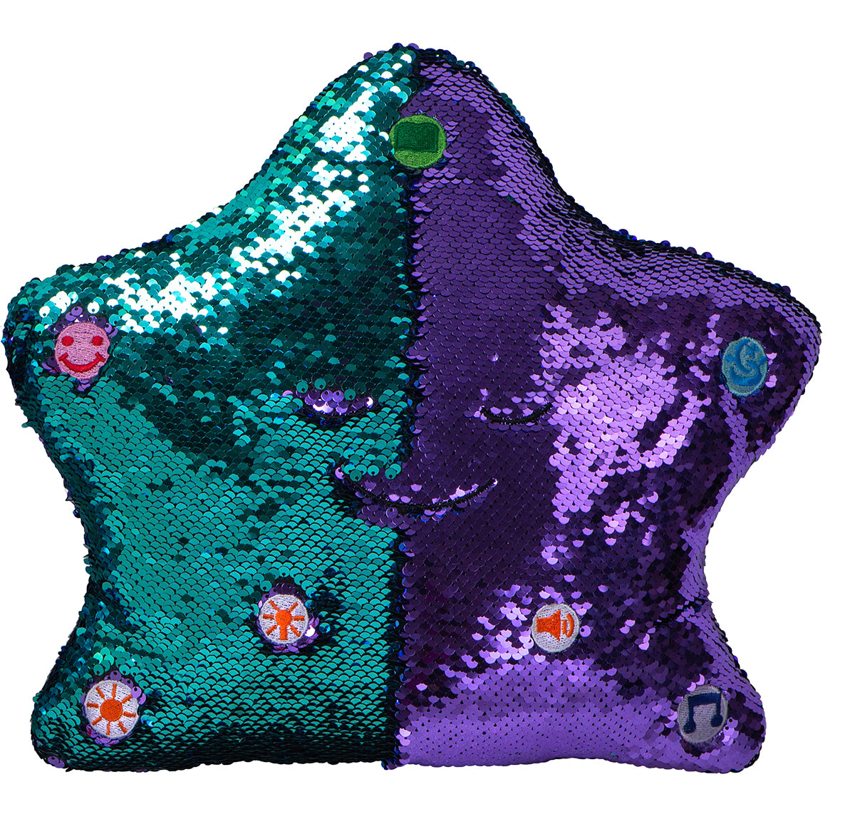 My Dua Pillow - Purple & Turquoise Sequins - Anafiya Gifts