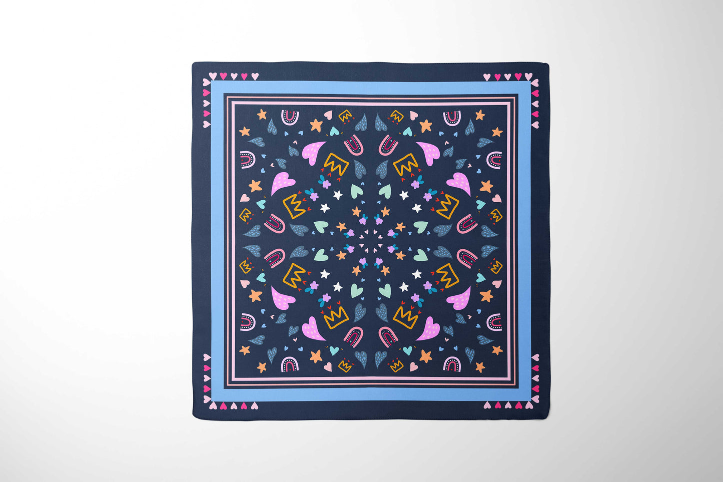Navy Rainbow Kids Hijab