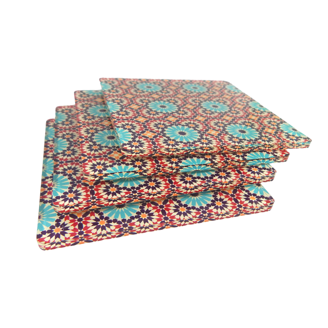 Marrakesh Acrylic Coasters - 4 Pack