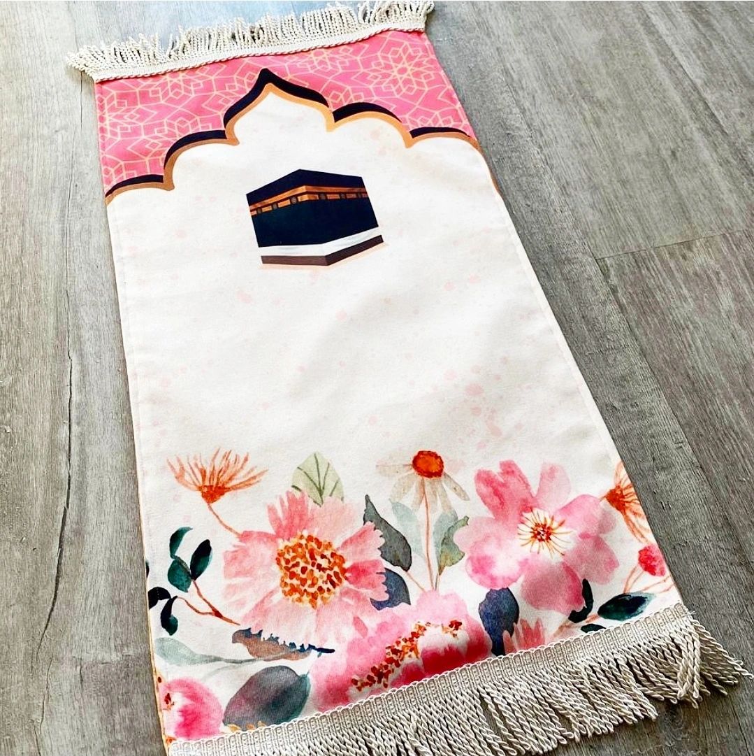 Kaaba Blooms Children's Prayer Mat