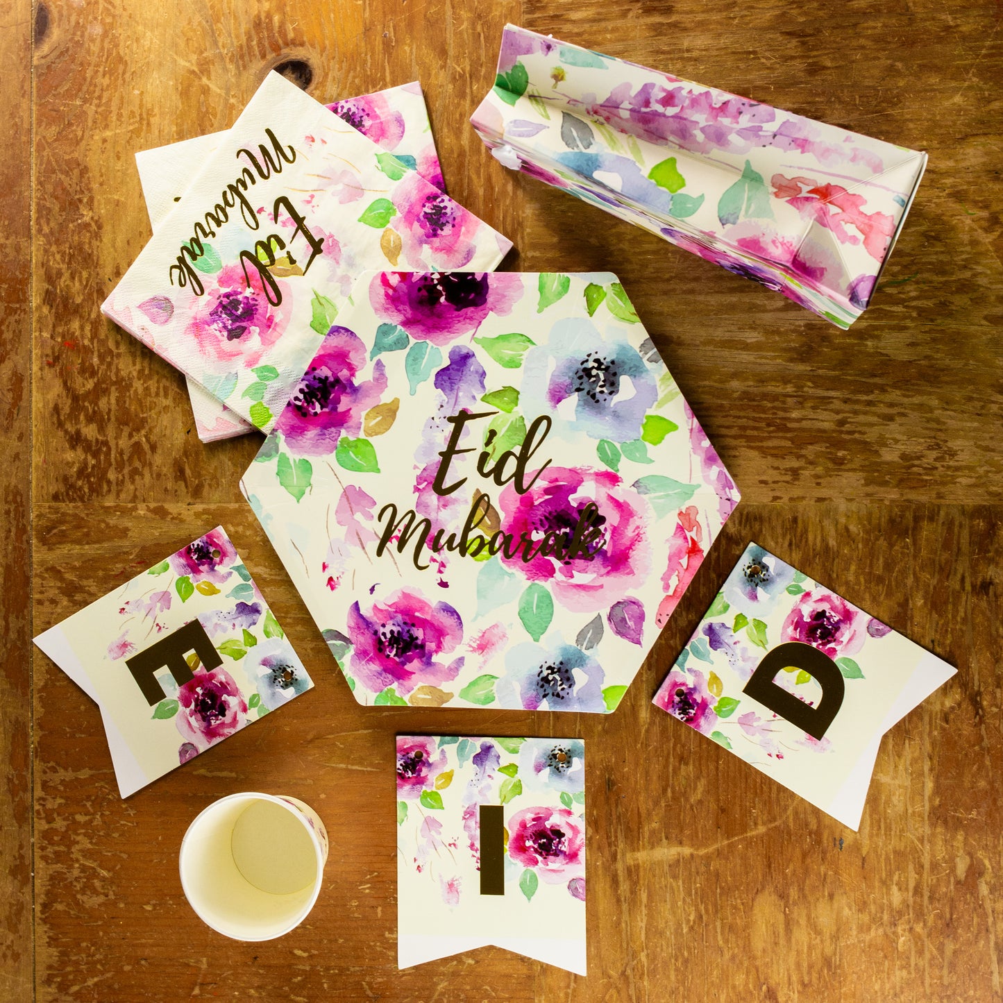 Eid Floral Napkins - Springtime Wonder