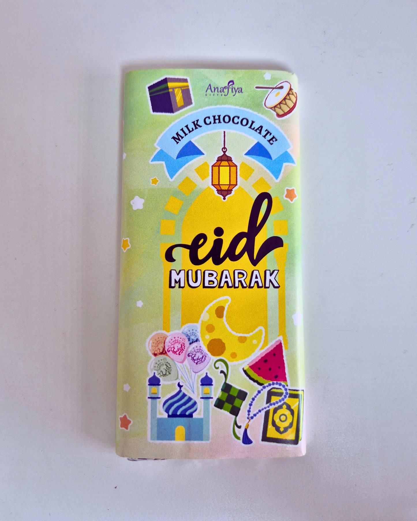 Eid Mubarak Milk Chocolate Bar - Eid 2026