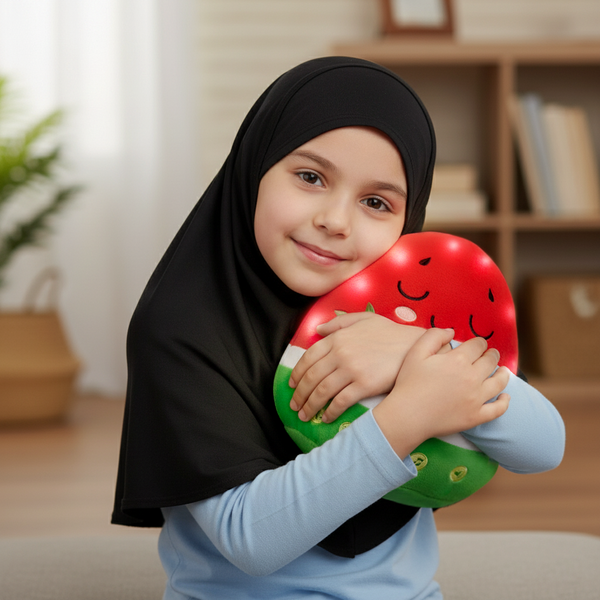 Nūr the Watermelon - Light-Up Interactive Islamic Plushie with Surahs, Duas & More