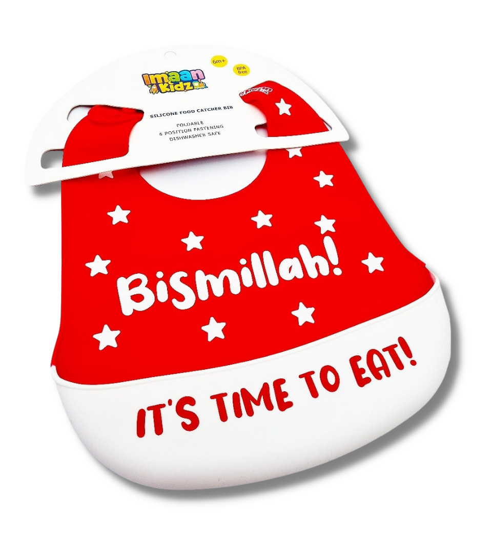 Bismillah Baby Bib - Red