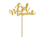 Eid Mubarak Gold Cupcake Toppers - 10pk