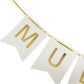 Umrah Mubarak Banner - White & Gold