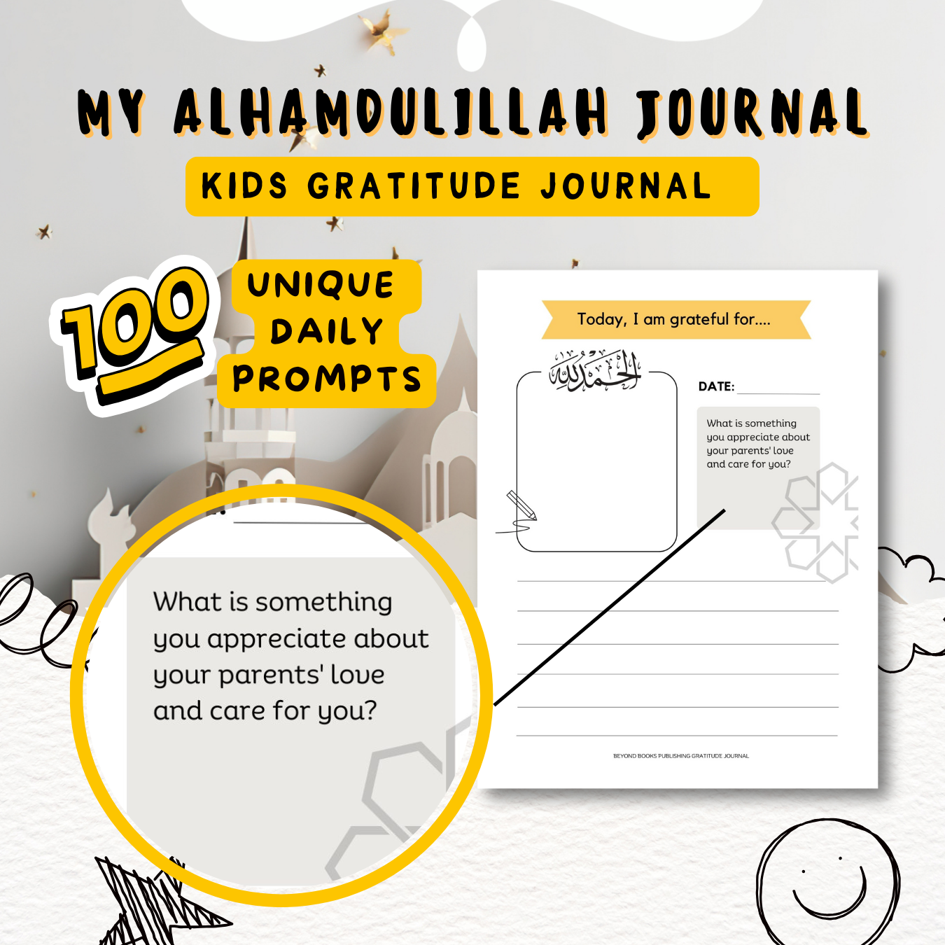 My Alhamdulillah Gratitude Journal: Masjid Domes and Minarets