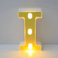 Eid Letter Lights - Gold