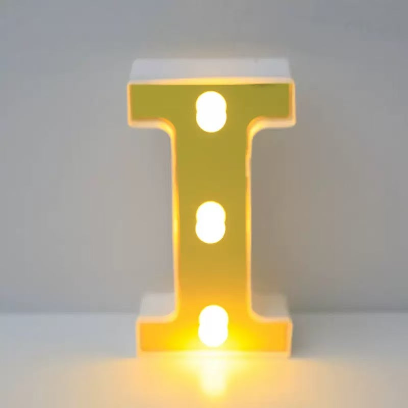 Eid Letter Lights - Gold