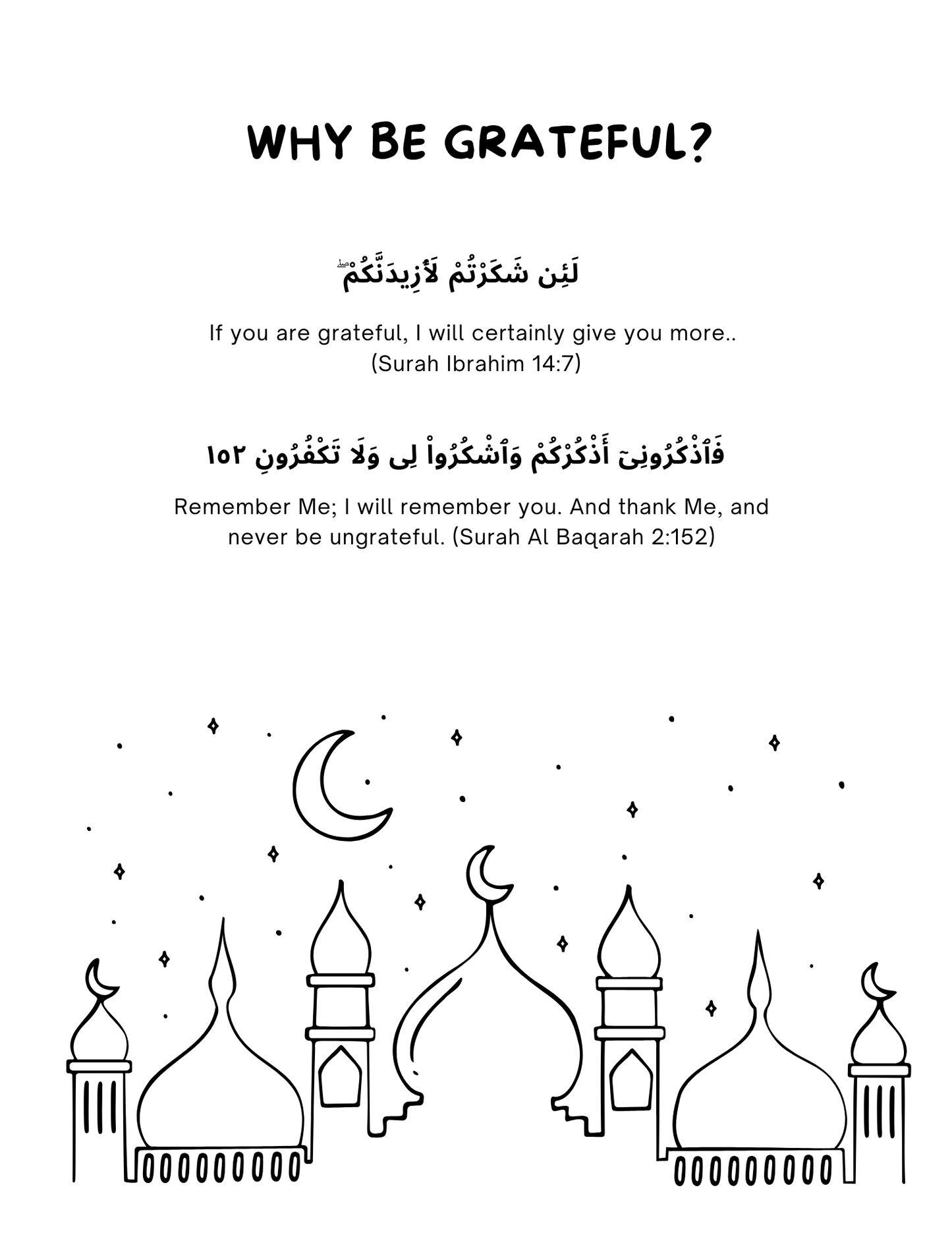 My Alhamdulillah Gratitude Journal: Masjid Domes and Minarets