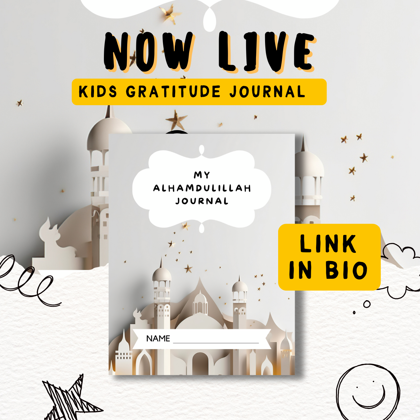 My Alhamdulillah Gratitude Journal: Masjid Domes and Minarets