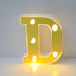 Eid Letter Lights - Gold