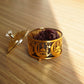 Mini Serving Platter with Lid - Gold Masjid