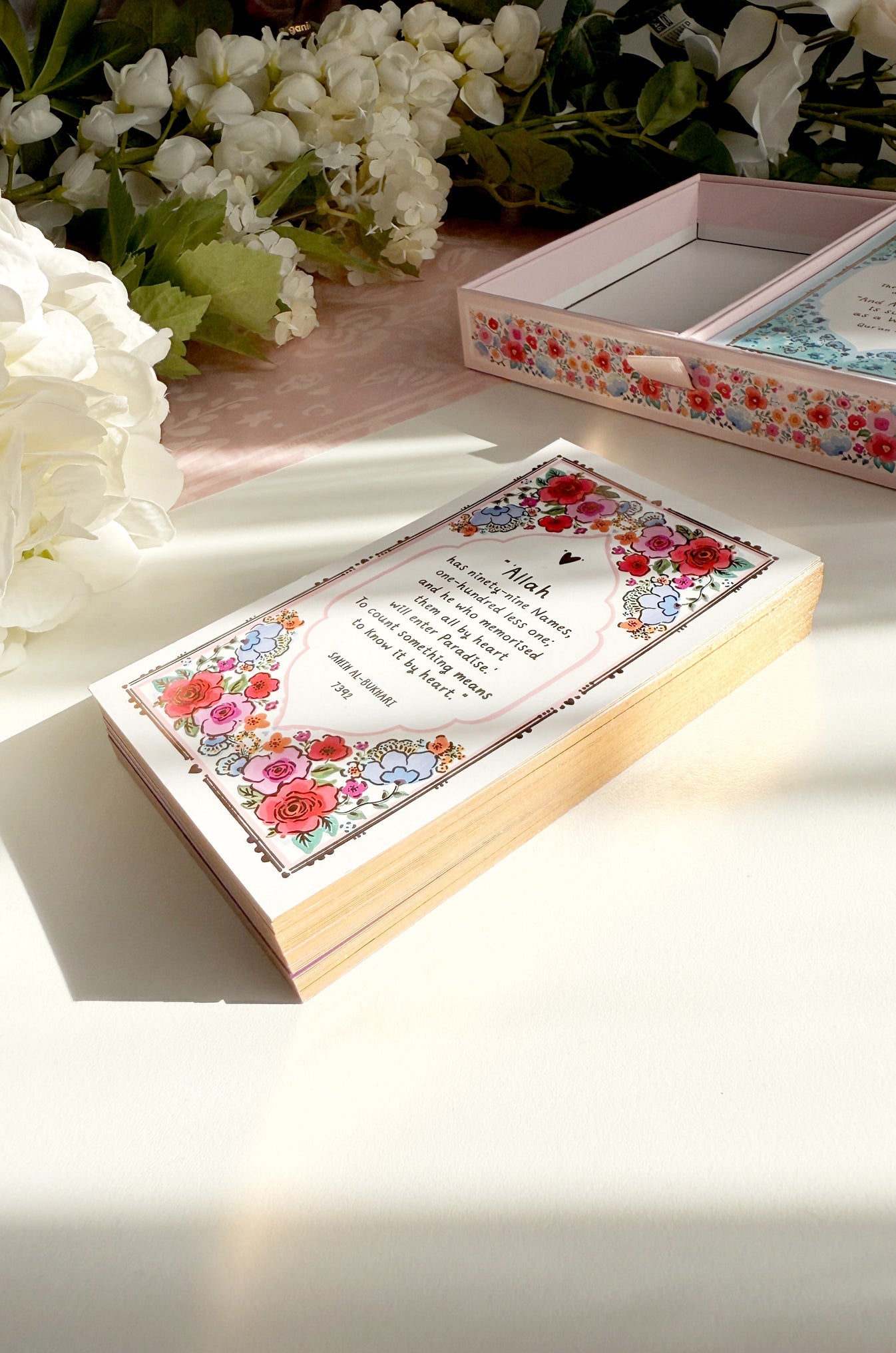 99 Names of Allah - Mini Prints with Drawer Box