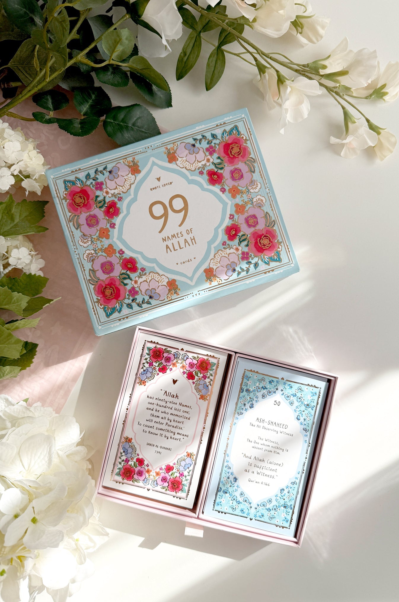 99 Names of Allah - Mini Prints with Drawer Box