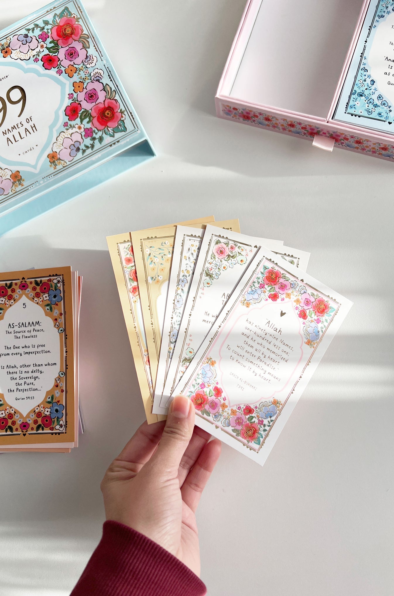 99 Names of Allah - Mini Prints with Drawer Box