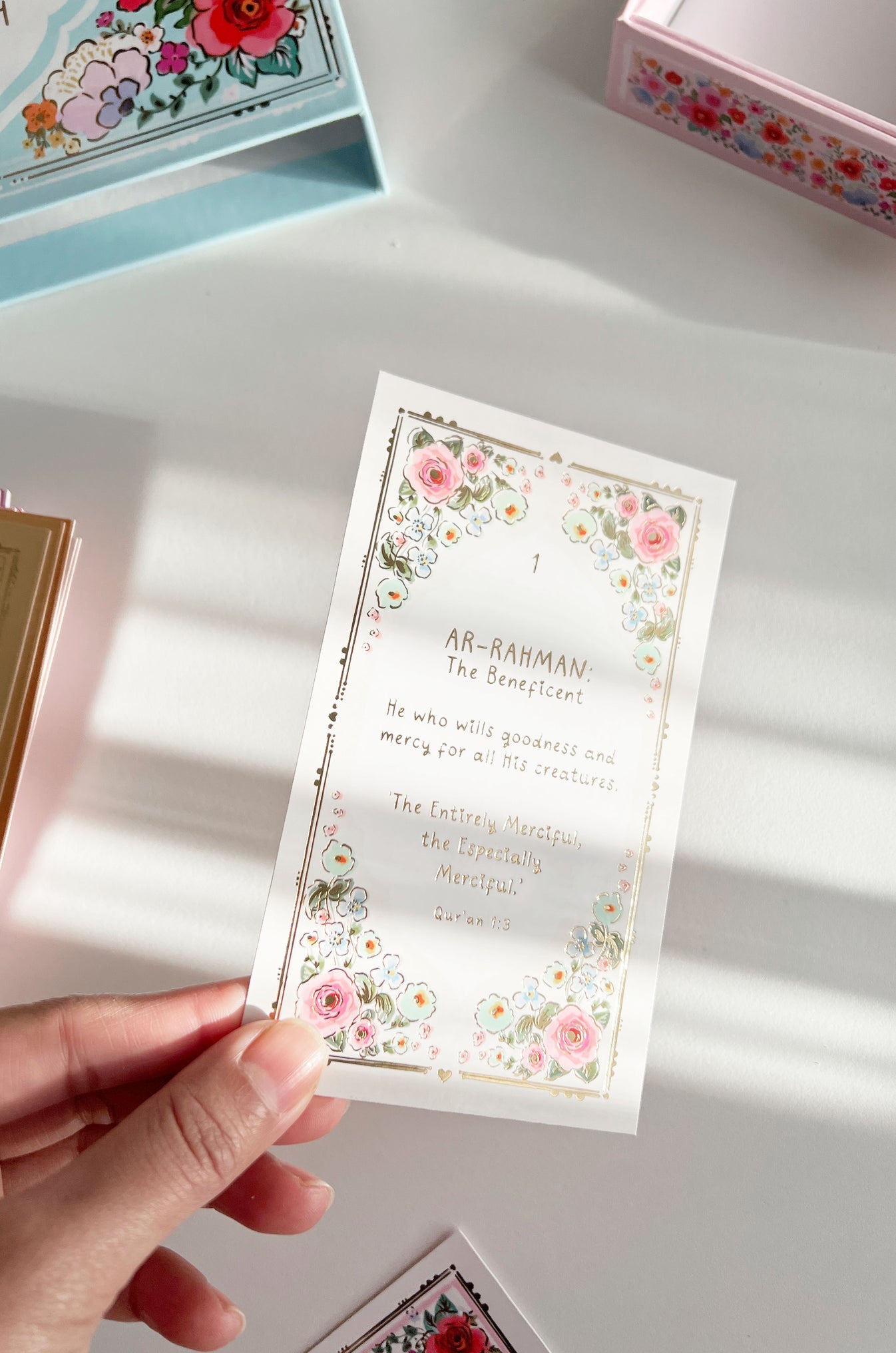 99 Names of Allah - Mini Prints with Drawer Box