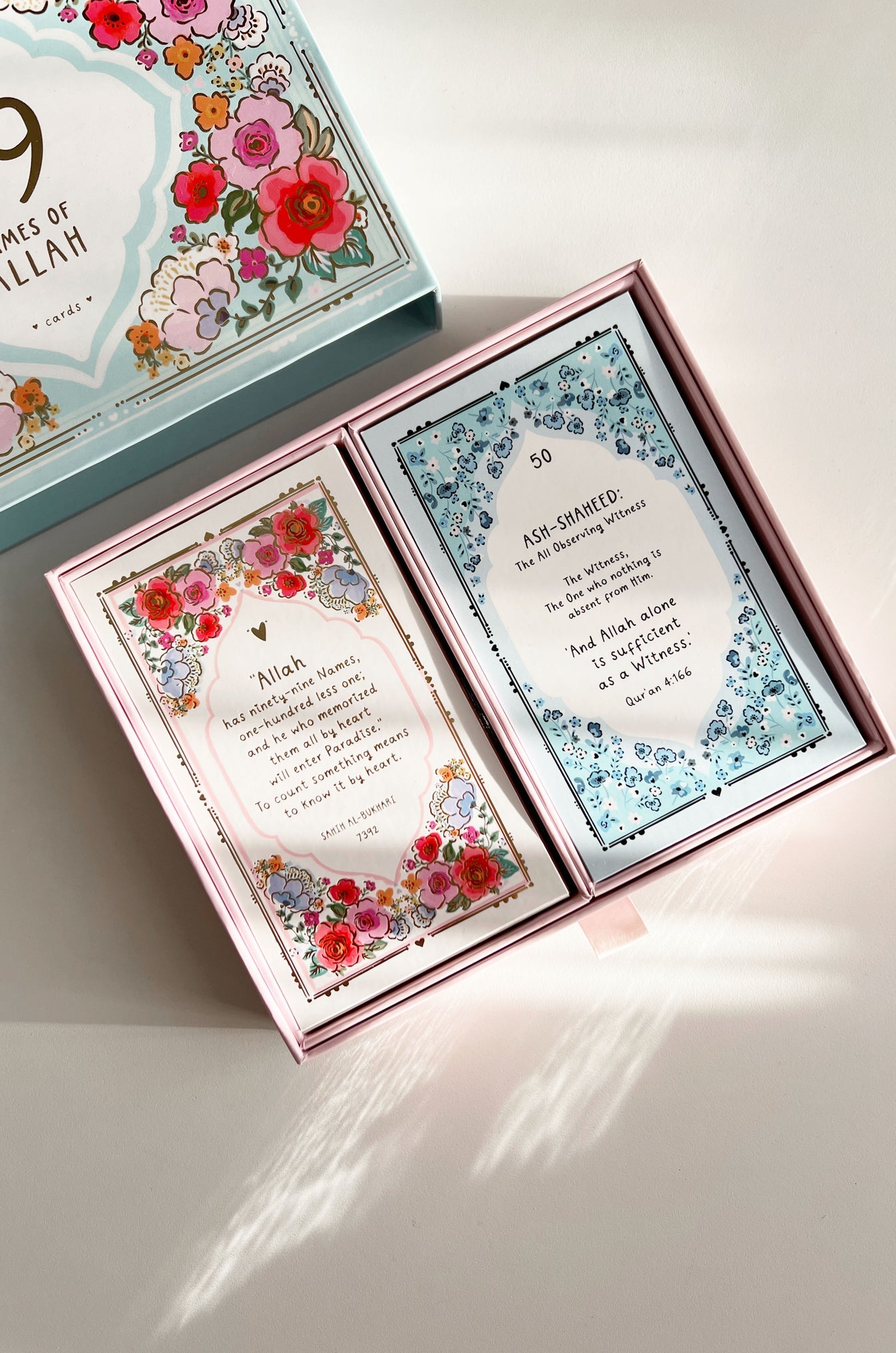 99 Names of Allah - Mini Prints with Drawer Box