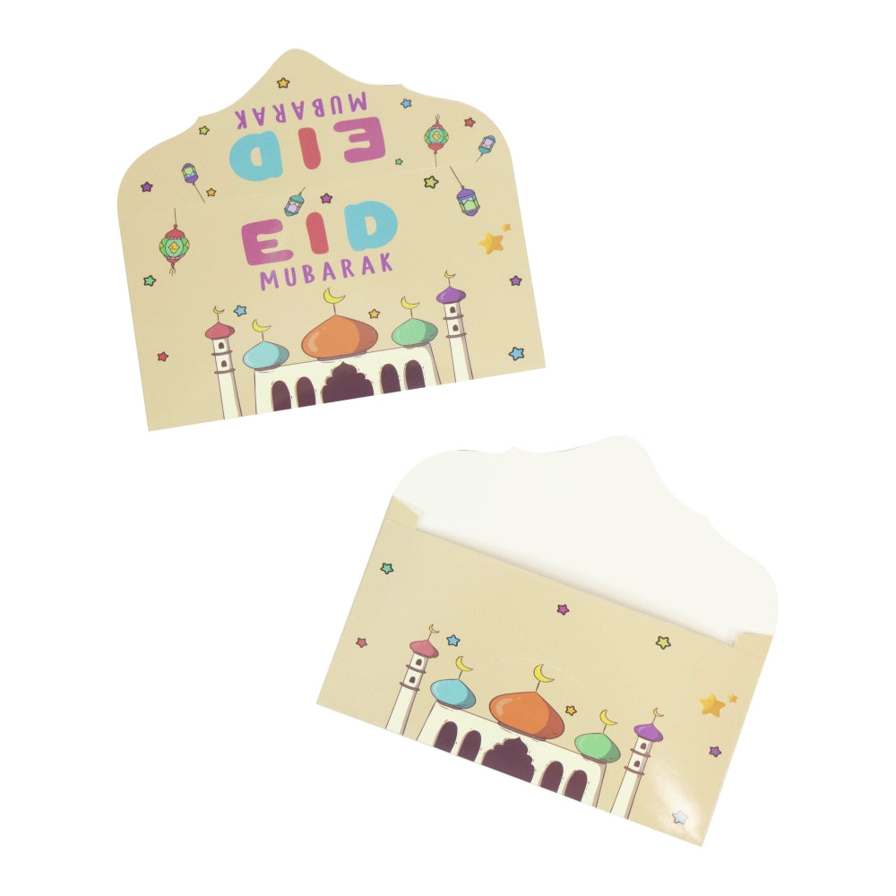 Eid Mubarak Money Envelopes - Pastel Masjid - Pack of 10